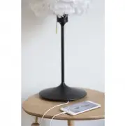 Podstawa do lamp Champagne z gniazdkiem USB szczotkowany mosiądz Umage