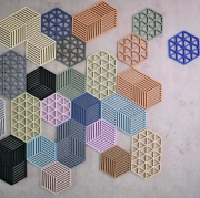 Podstawka pod gorące naczynia Triangles fioletowa Zone Denmark