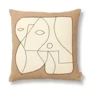 Poduszka dekoracyjna Figure taupe Ferm Living