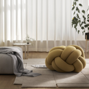 Poduszka do siedzenia Knot XL żółta Design House Stockholm