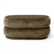 Pufa Oval Faded Velvet Forest Ferm Living