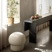 Pufa Uno 50 cm kremowa Design House Stockholm