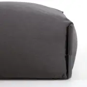 Pufa ogrodowa Square ciemnoszara kave home