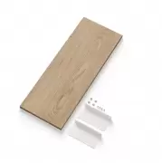 Regał ścienny z biurkiem Study dębowo-białe New Works