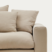 Sofa Nora 4 osobowa taupe Kave Home