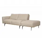 SOFA NOIR 2,5 L+PUFA FURNINOVA