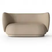 SOFA RICO 2 OS. BRUSHED PIASKOWA FERM LIVING