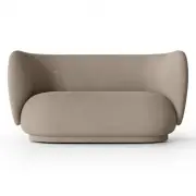 SOFA RICO 2 os. boucle piaskowa FERM LIVING