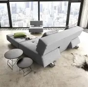 SOFA ROZKŁADANA LONG HORN TWIST GRANITE INNOVATION