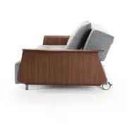SOFA ROZKŁADANA LONG HORN Z PODŁOKIETNIKAMI TWIST GRANITE INNOVATION