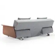 SOFA ROZKŁADANA LONG HORN Z PODŁOKIETNIKAMI TWIST GRANITE INNOVATION