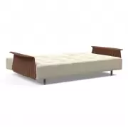SOFA ROZKŁADANA LONG HORN Z PODŁOKIETNIKAMI BOUCLE BEIGE INNOVATION