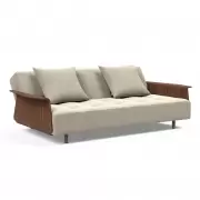 SOFA ROZKŁADANA LONG HORN Z PODŁOKIETNIKAMI BOUCLE BEIGE INNOVATION