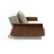 SOFA ROZKŁADANA LONG HORN Z PODŁOKIETNIKAMI BOUCLE BEIGE INNOVATION