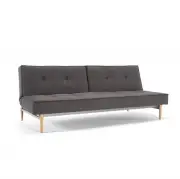 Sofa Rozkładana Splitback Flashtex Dark Grey Innovation
