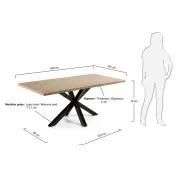 STÓŁ ARYA 100x200 cm KAVE HOME