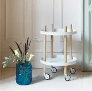 STOLIK BLOCK OKRĄGŁY BIAŁY NORMANN COPENHAGEN