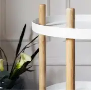 STOLIK BLOCK OKRĄGŁY BIAŁY NORMANN COPENHAGEN