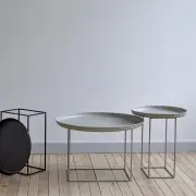 STOLIK KAWOWY DUKE 90 CM JASNOSZARY NORR 11
