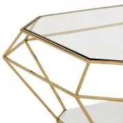 STOLIK KAWOWY ASSCHER GOLD EICHHOLTZ
