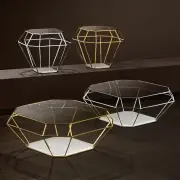 STOLIK KAWOWY ASSCHER GOLD EICHHOLTZ