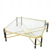 STOLIK KAWOWY FLORENCE 115x115 cm GOLD EICHHOLTZ