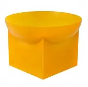 Stolik Kawowy Mila 36X54 Cm Żółty Pulpo