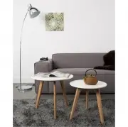 STOLIK KAWOWY BODINE 2 SZT. WHITE LABEL LIVING