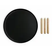 STOLIK TABLO DUŻY CZARNY - NATURALNY JESION NORMANN COPENHAGEN