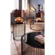 STOLIK WIRE BLACK 2 SET KARE DESIGN