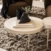STOLIK kawowy Trawertyn FERM LIVING