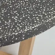 Stół okrągły Shanelle czarny KAVE HOME