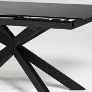 STÓŁ ROZKŁADANY Atminda 160-210 cm szklany blat KAVE HOME