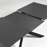 STÓŁ ROZKŁADANY Atminda 160-210 cm szklany blat KAVE HOME