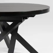 STÓŁ ROZKŁADANY Vashti 120-160 cm szklany blat KAVE HOME