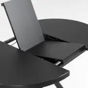 STÓŁ ROZKŁADANY Vashti 120-160 cm szklany blat KAVE HOME