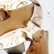 STOŁEK BAROWY PLOPP FLAMED GOLD ZIETA