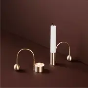Świecznik Balance na tealighty mosiężny Ferm Living