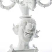 ŚWIECZNIK BURLESQUE CLOWN BIAŁY SELETTI