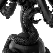 ŚWIECZNIK GIANT BURLESQUE SKULL CZARNY SELETTI