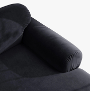 Sofa 3-osobowa Ophelia niebieski welur Micadoni