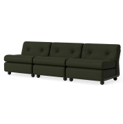 Sofa Amanta 3 osobowa Maglia dark green HAY