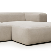Sofa Blok 3 osobowa z prawym szezlongiem beżowa Kave Home