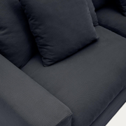 Sofa Nora 3 osobowa antracytowa Kave Home