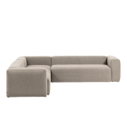 Sofa narożnikowa Blok 6 osobowa beżowa Kave Home