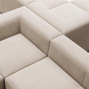Sofa narożnikowa Blok 6 osobowa beżowa Kave Home