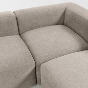 Sofa narożnikowa Blok 6 osobowa beżowa Kave Home