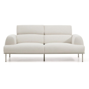 Sofa z odchylanym zagłówkiem Aurum 3 os. ecru Kave Home