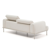 Sofa z odchylanym zagłówkiem Aurum 3 os. ecru Kave Home