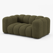 Sofa 2-osobowa Lupine zielony szenil Micadoni